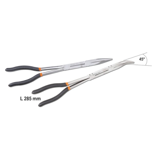 Beta 010090060 Zestaw 2 szczypiec półokrągłych z podwójnym przegubem 1009L/DP-S2