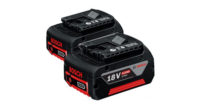 Bosch Professional Akcesoria 1600A002U5DUO GBA 18 V 5,0 Ah MC Akumulator Professional DUO Pack