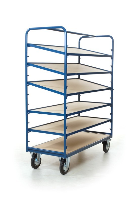 Tretal 212.037 Wózek z półkami 1350 x 600 mm 5 poziomów + podłoga 400 kg