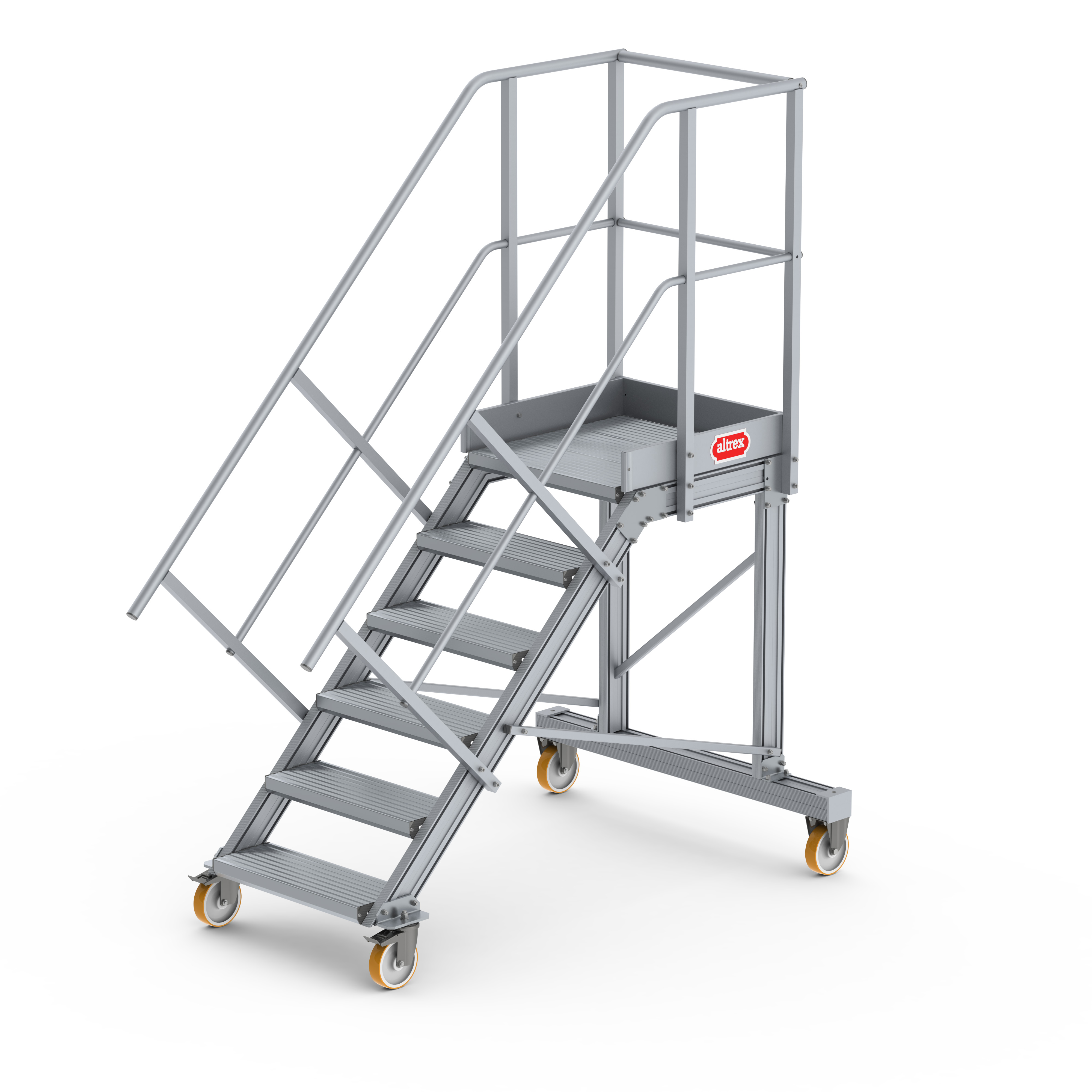 Altrex 224506 Schody dekoracyjne z 4 kółkami 45º 1,24 m