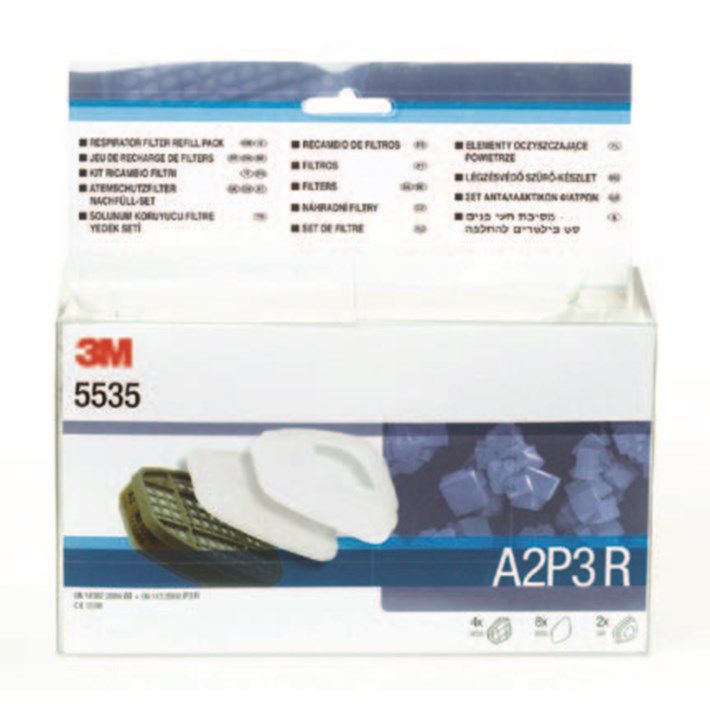3M 1.21.15.553.50 5535 Zestaw filtrów A2P3 4x6055, 8x5935, 2x501