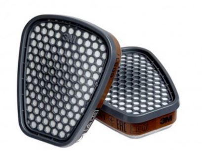 3M 1.21.36.051.00 6051 Filtr gazu i oparów A1 4 szt.