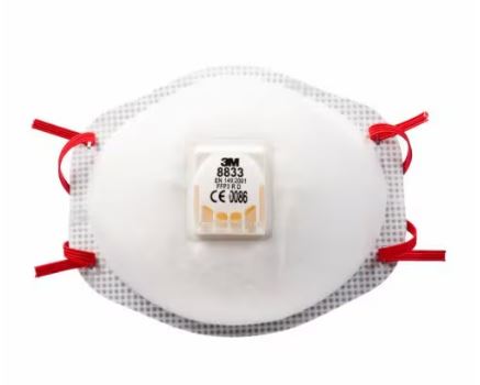 3M 1.21.15.883.30 8833 Maska przeciwpyłowa z zaworem wydechowym FPP3 10 sztuk