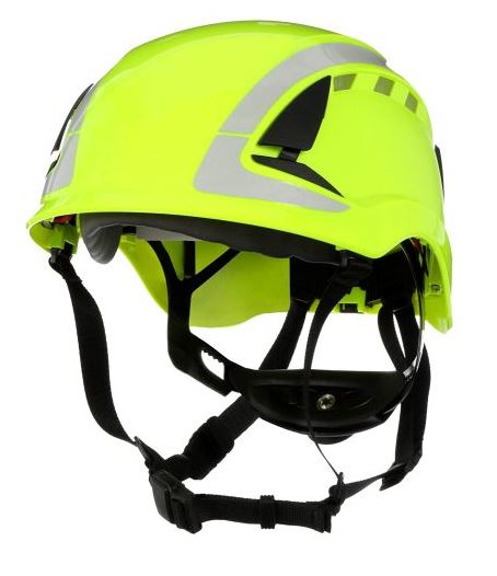 3M 7.21.13.514.00 X5014V-CE Hełm ochronny SecureFit™ Zielony fluor 4 szt.