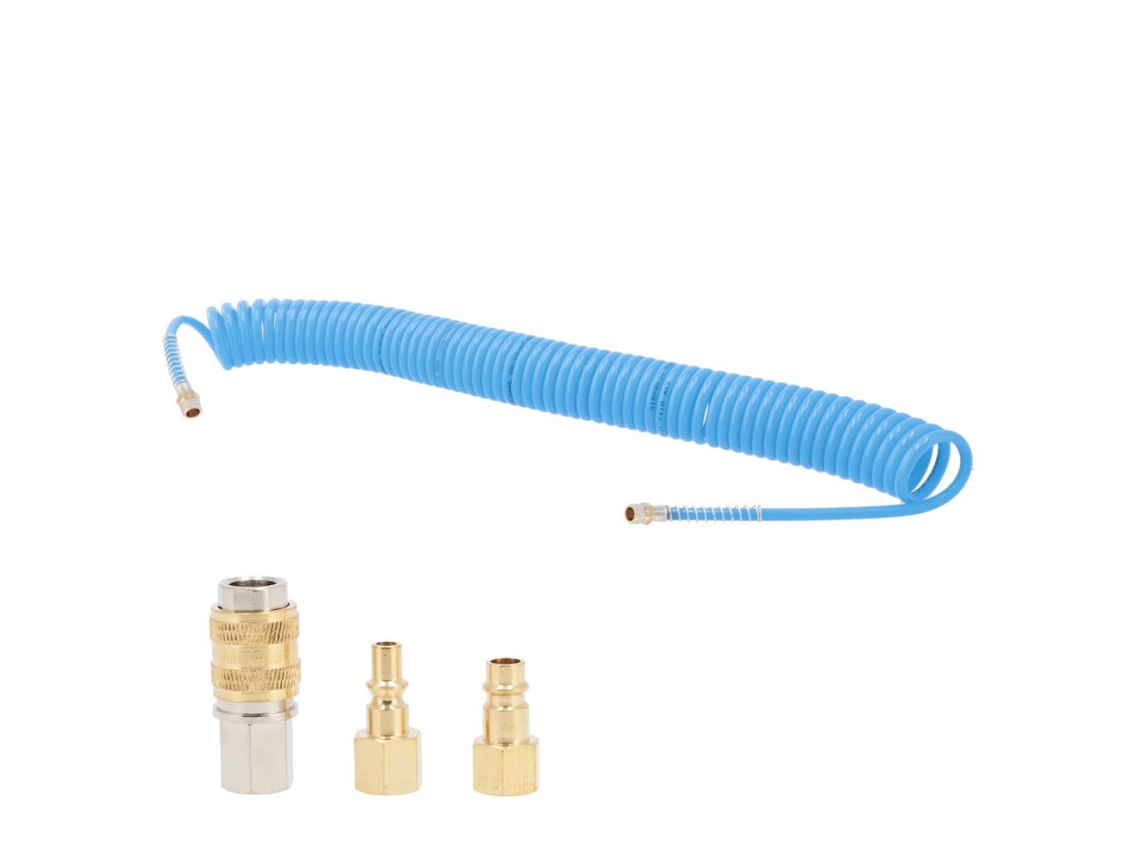 Airpress 4304235 Wąż spiralny 10 bar 1/4" 7,5 m 5 x 8 mm z przyłączami