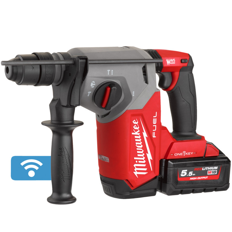 Milwaukee 4933478504 M18 OneFHX-552X M18 Młot udarowo-obrotowy Fixtec SDS-Plus Accu 18 V 5,5 Ah Li-Ion