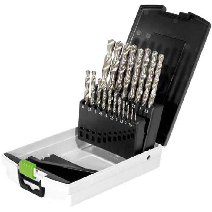 Festool Akcesoria 498981 Kaseta z wiertłami HSS do stali  HSS D 1-10 Sort/19x