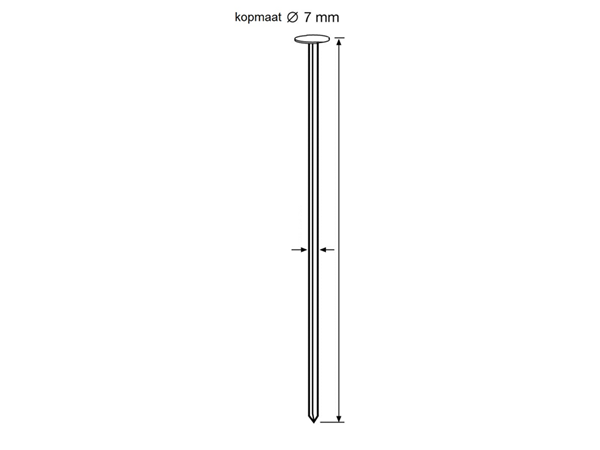 Dutack 5261019 Gwóźdź taśmowy 3,1mm 21° ocynkowany 70mm gładki 4000 szt.