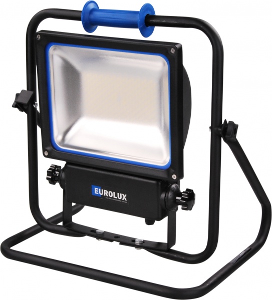 Eurolux 55.220.30 Lampa budowlana LED 90 Watt klasa II - przewód 5 metrów na uchylnym stojaku