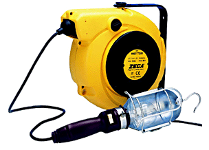 Zeca 10000568 5907/T306 Zwijacz przewodu sprężynowego z lampką kontrolną, ale bez transformatora