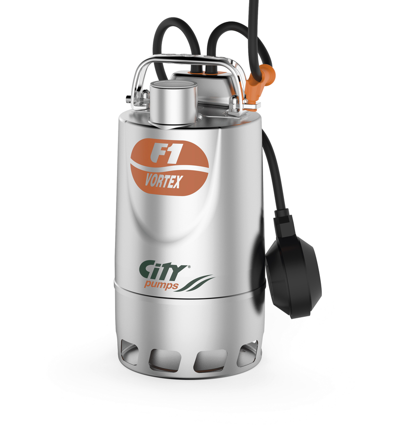 City Pumps 6010306 F1/50 M Vortex Aut pompa zatapialna ze stali nierdzewnej 230V