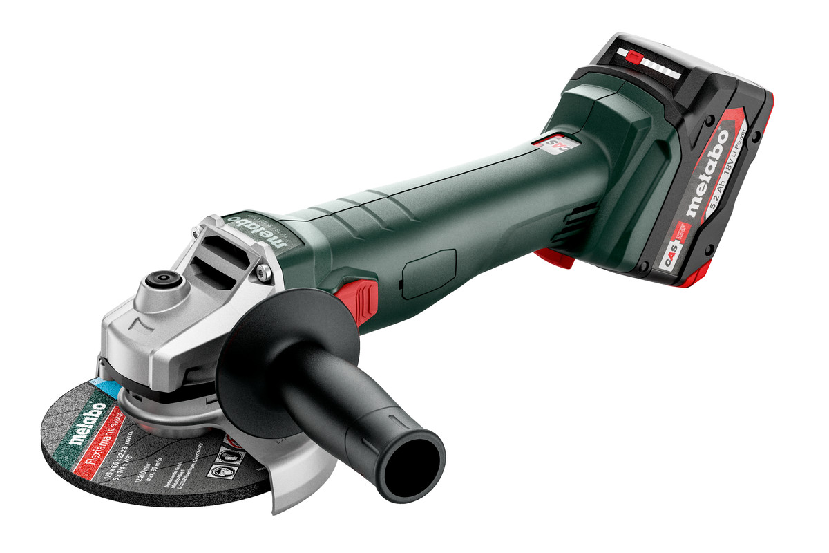 Metabo 602249650 W 18 L 9-125 Szlifierka kątowa 125 mm 18V 5,2 Ah Li-Ion