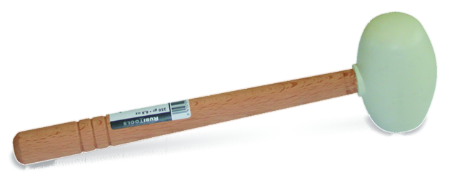 Rubi 66906 Rubi  Młotek gumowy biały płaski i sferyczny 500 g