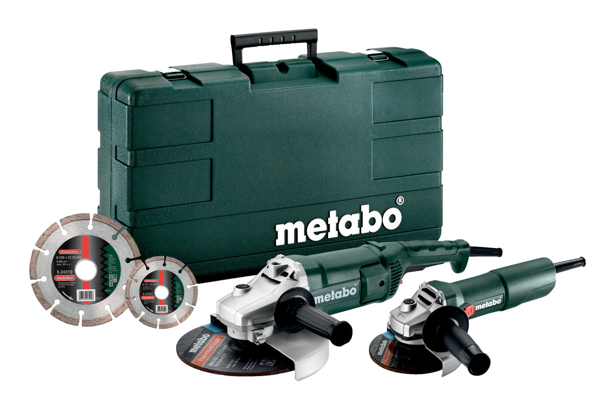 Metabo 685172510 Zestaw szlifierek kątowych  WE 2200-230 + W 750-125