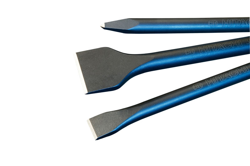 HiKOKI Akcesoria 751589 Zestaw dłut (dłuto spiczaste, dłuto płaskie i dłuto łopatkowe) 250mm