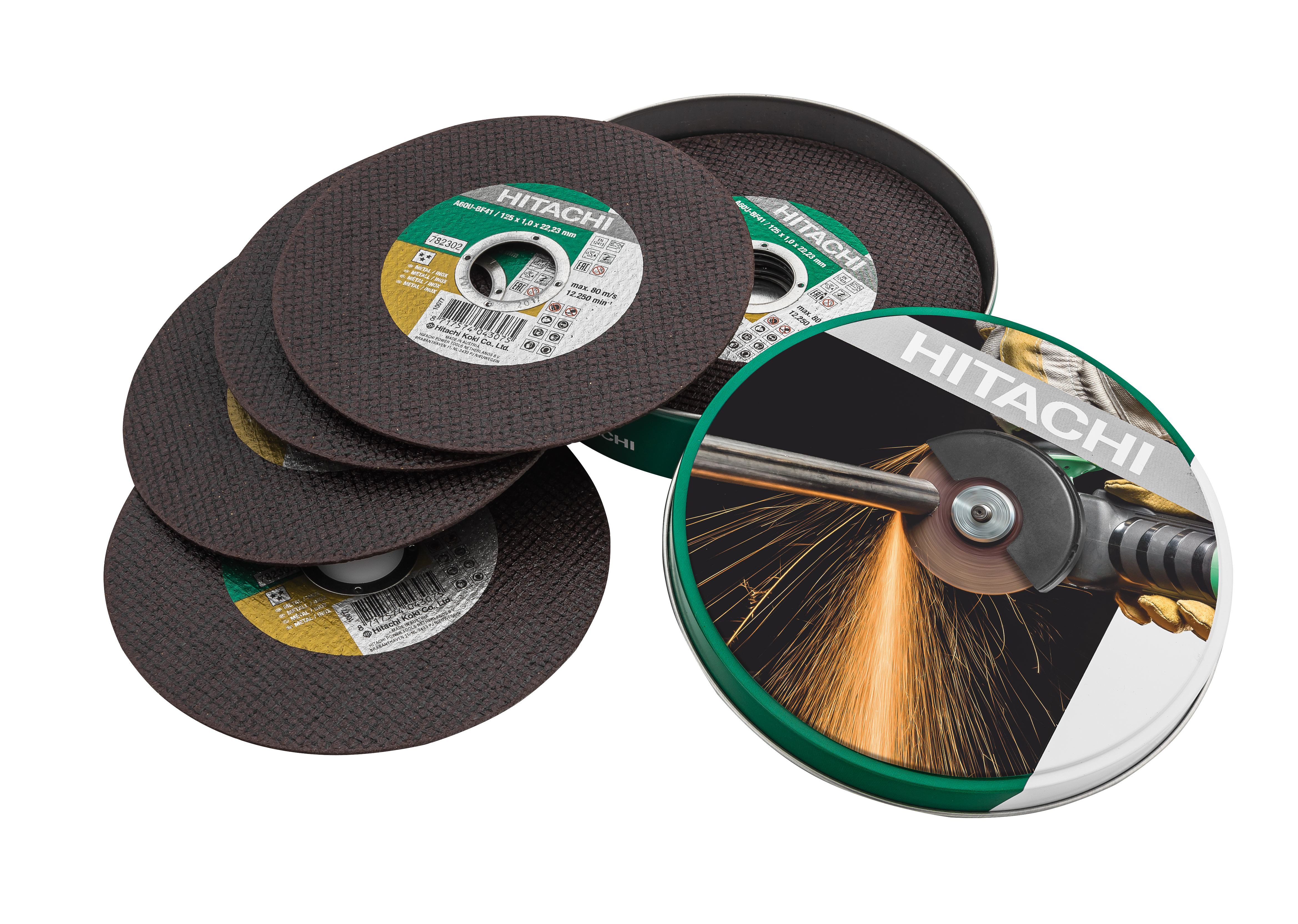 HiKOKI Akcesoria 782304 A60U-BF41 tarcza tnąca do stali nierdzewnej/metalu 125 x 1 mm 10 szt.