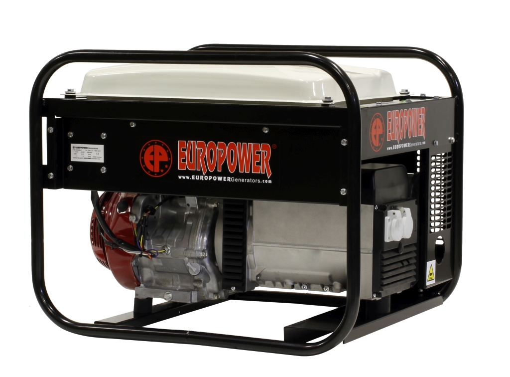 Europower 950000604 EP6000LN zespół prądotwórczy 6 KVA z silnikiem benzynowym Honda 2x 230Volt (16A) Rozruch ręczny