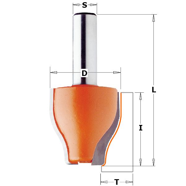 CMT 990.601.11 Frez pionowy, wałek Ø12mm i średnica 38mm