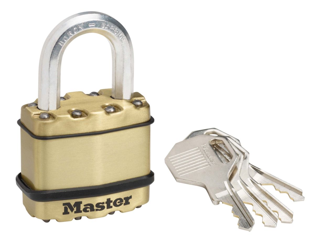 Masterlock M1BEURD Kłódka, Excell, 45mm, ø 8mm, mosiądz