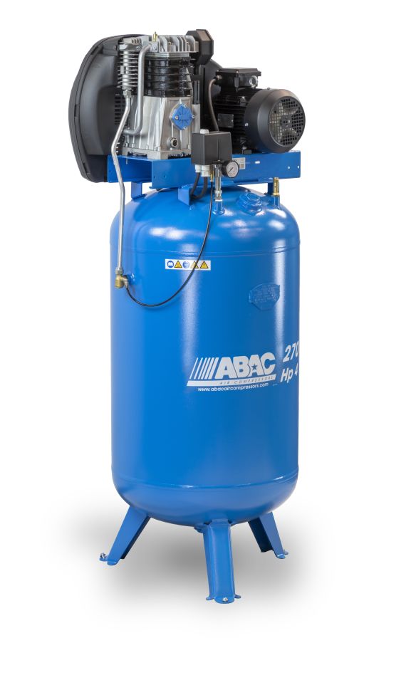 ABAC 4116028850 EXP A49B 270V FM3 Pionowa sprężarka tłokowa 230 V 11 bar 3 KM/2,2 kW 444 l/min 270 l