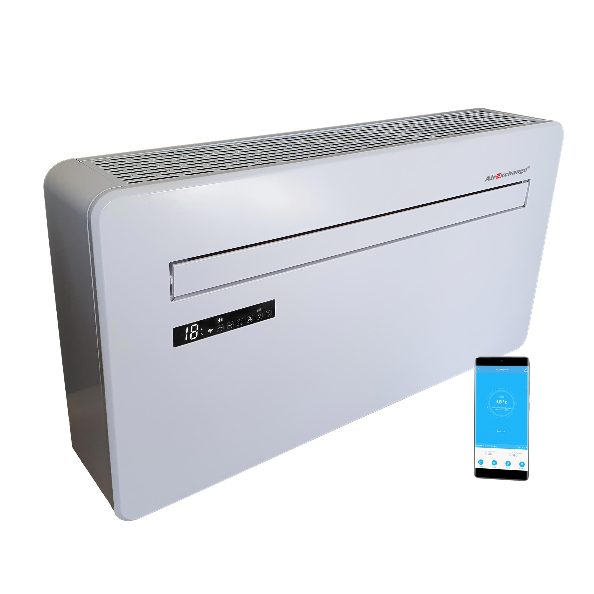 AirExchange 2023-12R-Wit Monoblokowa pompa ciepła White