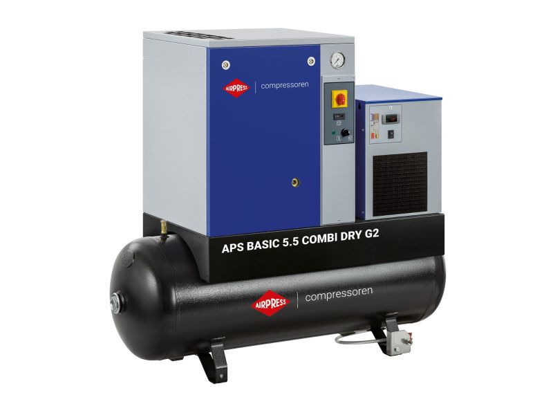 Airpress 362955 APS 5.5 Basic G2 Combi Sucha sprężarka śrubowa 10 bar 5,5HP 400 Volt