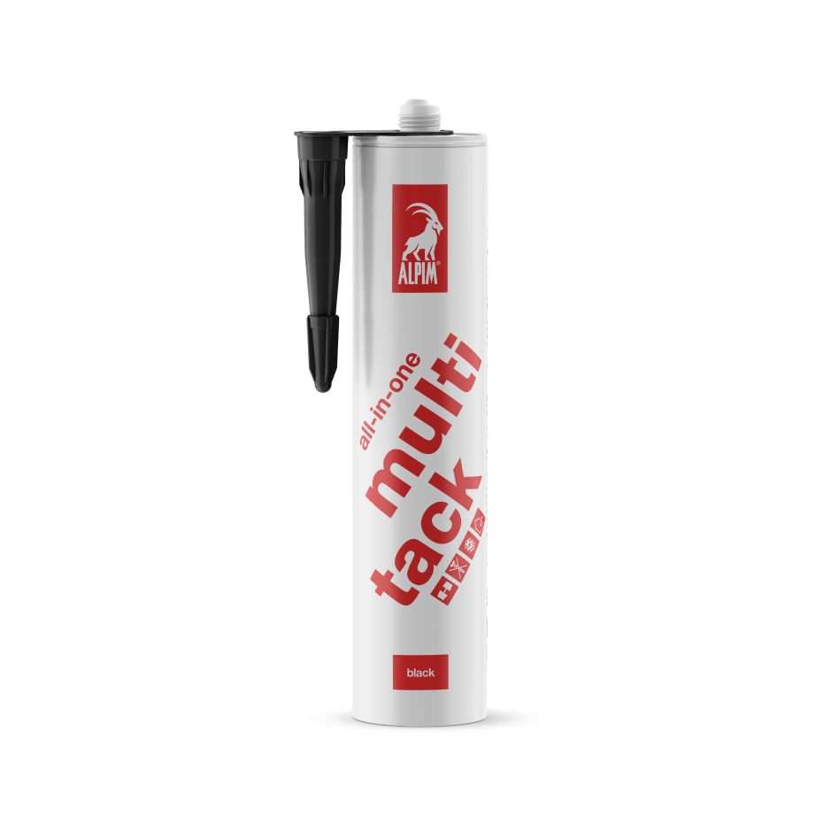 Alpim ALP002004 Zestaw klejów uniwersalnych Multi Tack „wszystko w jednym” – czarny, 290 ml