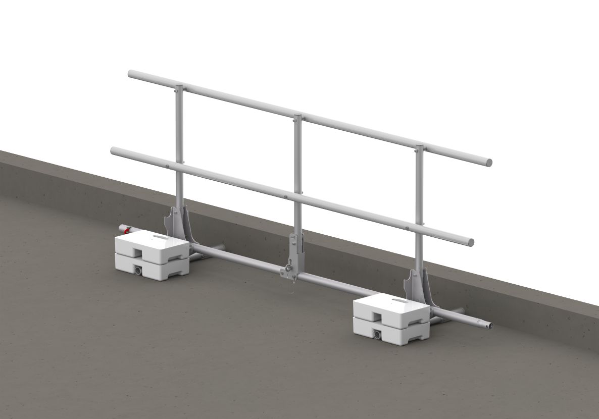 Altrex C500640 EP6 Zabezpieczenie krawędzi dachowej 1x3 m wraz z blokami betonowymi