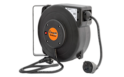 QwattPro 1910004 AutoMaster Sprężynowy zwijacz kabla 10+1 mtr 3 x 1,5 230V