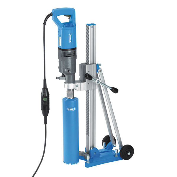 Baier 57927 BDB817 Diamentowa wiertarka rdzeniowa 1800Watt + stojak do wiertarki