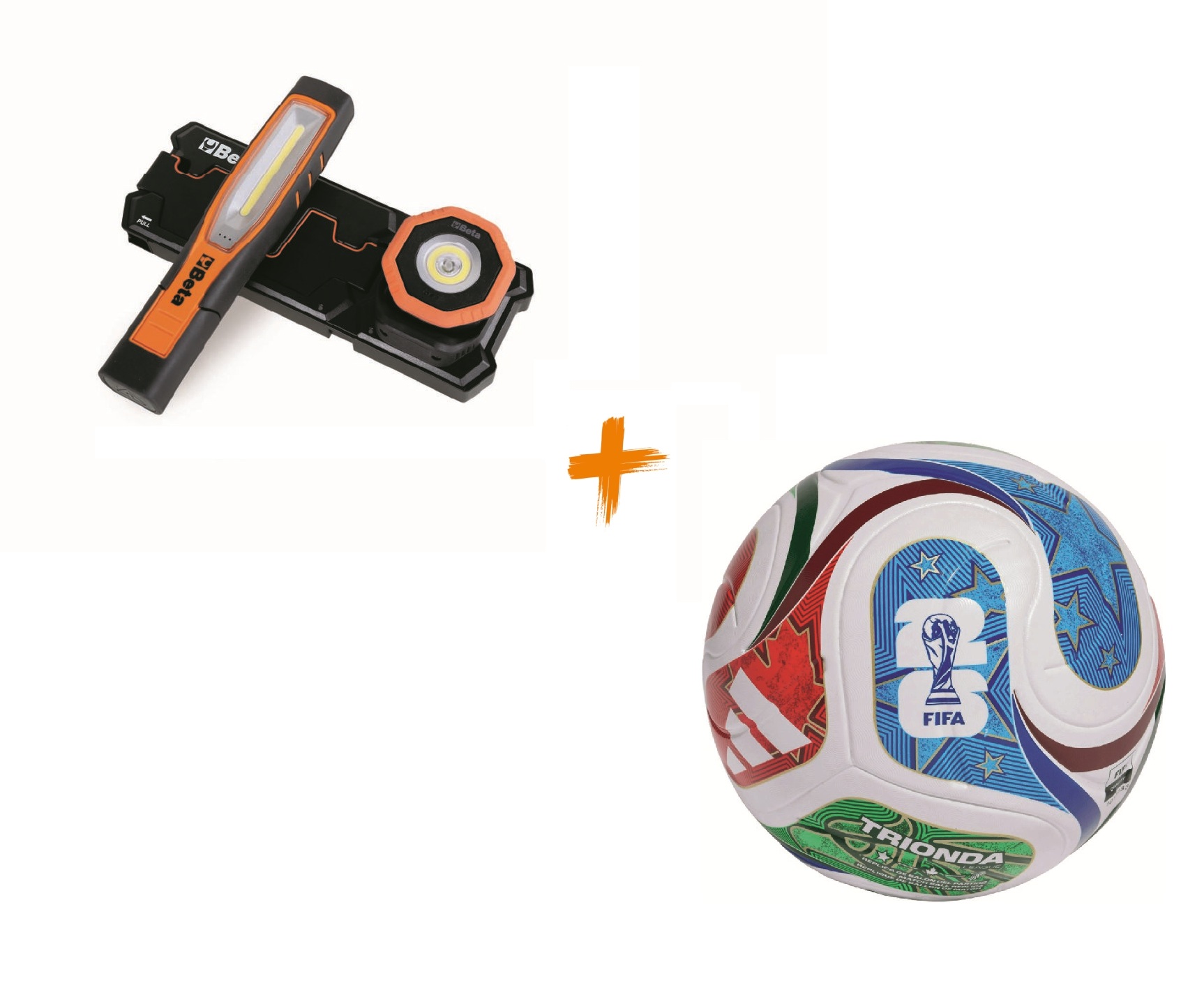 Beta ZNLWK0003 1839W/P2-SET Zestaw lamp roboczych ze stacją ładującą + kula WC gratis