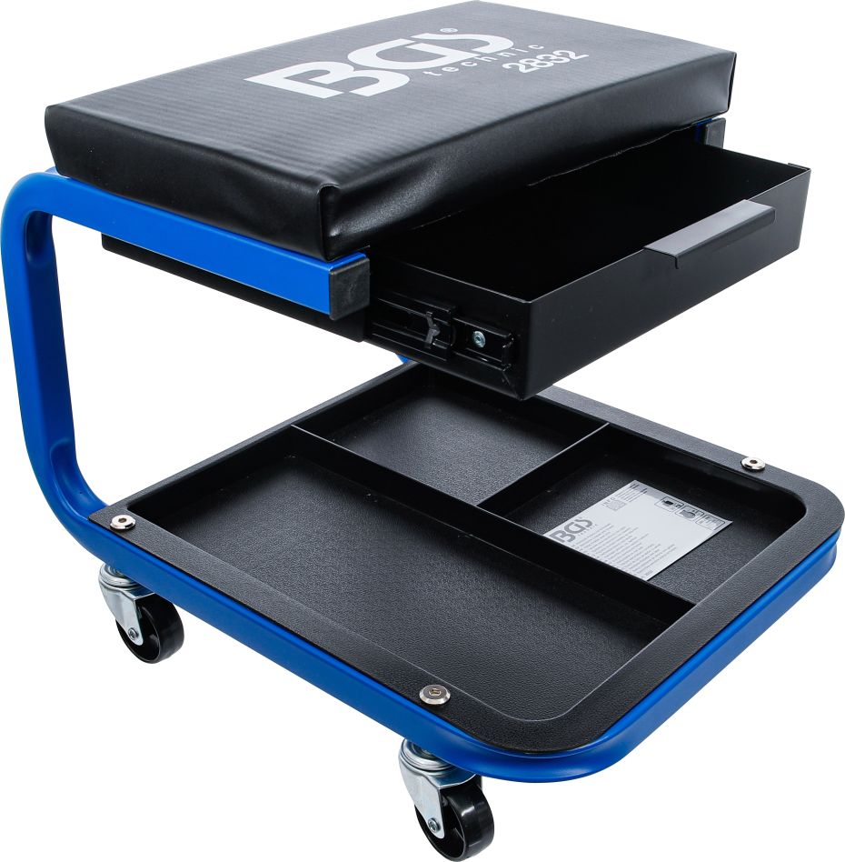 BGS 2832 Warsztatowy fotel obrotowy z szufladą