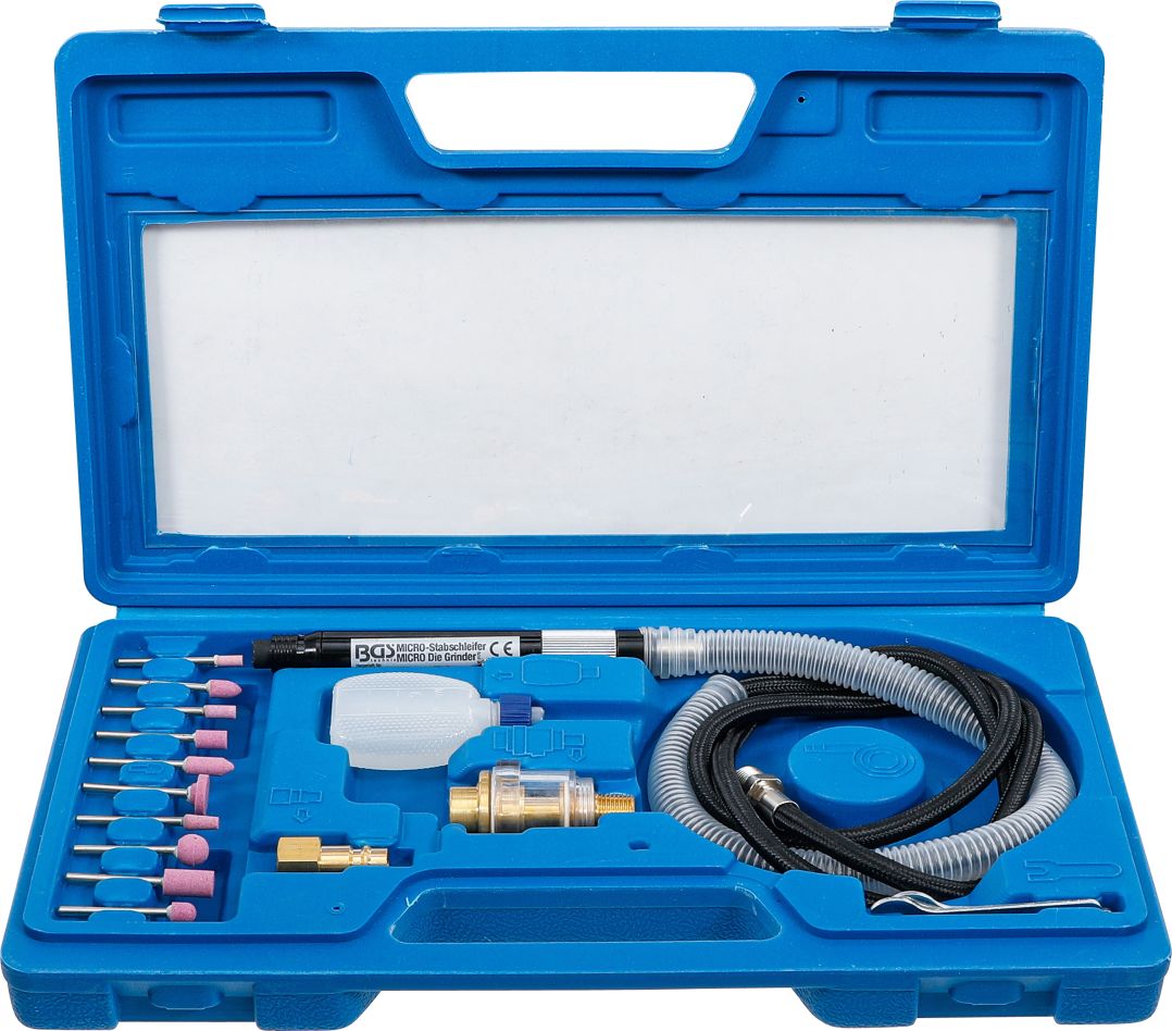 BGS 3249 17-częściowy zestaw szlifierek pneumatycznych