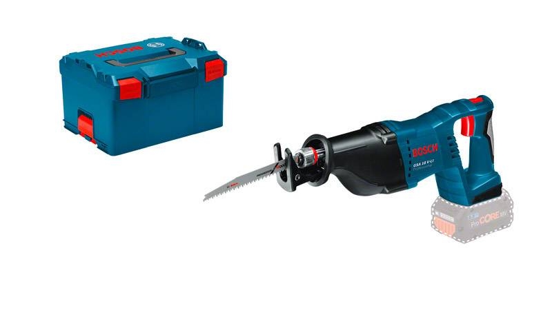 Bosch Professional 060164J007 GSA 18 V-LI Akumulatorowa piła szablasta + L-BOX 238, bez akumulatorów i ładowarki