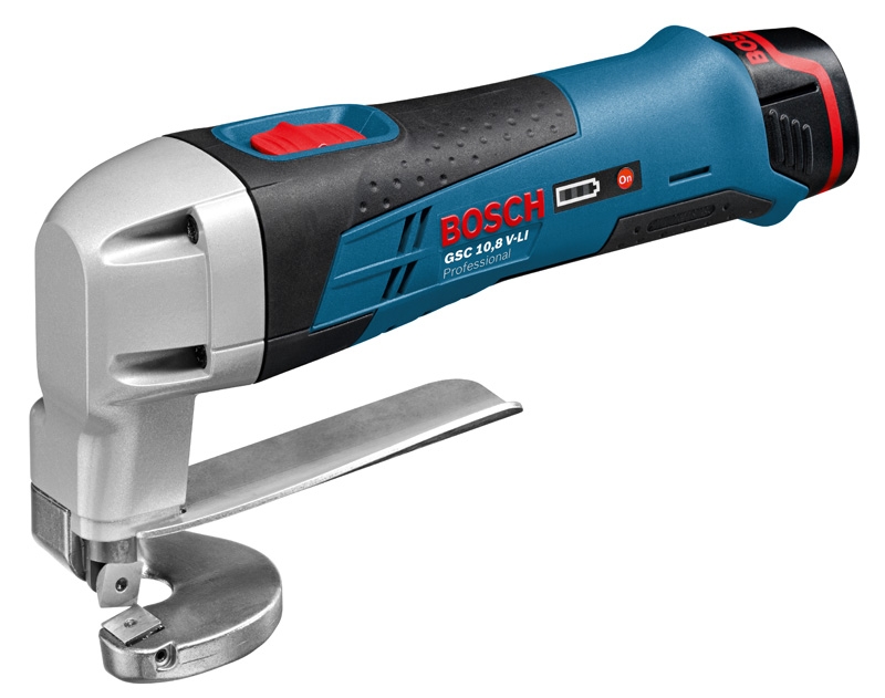 Bosch Professional 0601926108 GSC 12V-13 akumulatorowe nożyce do blachy 12 Volt 2,0Ah Li-ion w L-Boxx