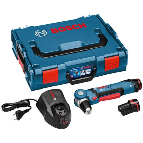 Bosch Professional 0601390908 GWB 12V-10 Wiertarka kątowa 12 V 2,0 AH w pudełku L-Boxx