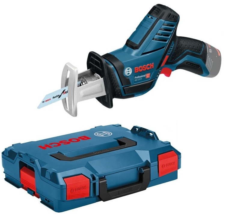 Bosch Professional 060164L905 Pilarka szablasta GSA 12 V-LI Accu 12V Li-Ion bez akumulatora i ładowarki w pudełku L-Boxx