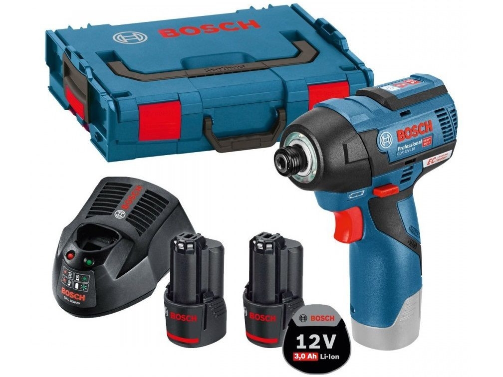 Bosch Professional 06019E0005 GDR 12V-110 Wkrętarka udarowa 12V 3.0Ah Li-Ion