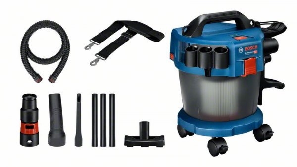 Bosch Professional 06019C6302 GAS 18V-10 L Odkurzacz akumulatorowy 18V bez akumulatorów i ładowarki + zestaw akcesoriów