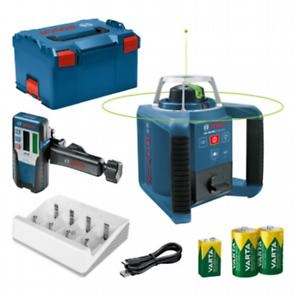 Bosch Professional 0601061704 Zestaw lasera obrotowego GRL 300 HVG 1x bateria 9V 2x bateria 1.2V i ładowarka w L-BOXX