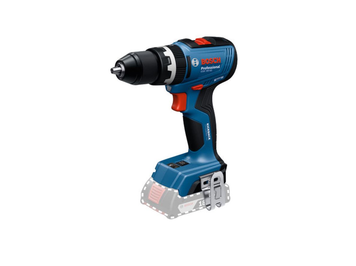 Bosch Niebieski 06019N3300 Akumulatorowa wiertarko-wkrętarka udarowa GSB 18V-65 bez akumulatorów i ładowarki w opakowaniu