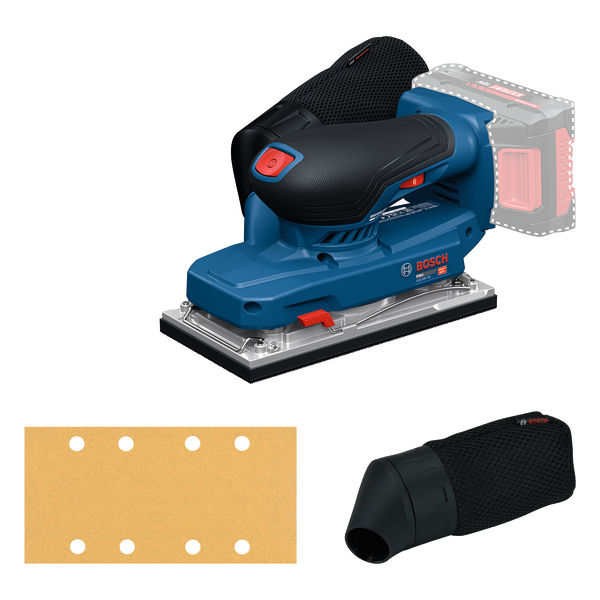 Bosch Professional 06019R7001 Akumulatorowa szlifierka oscylacyjna GSS18V-18 bez akumulatora i ładowarki w pudełku L-Boxx