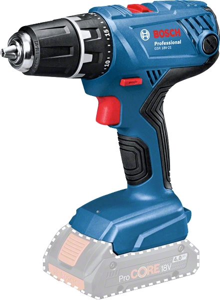Bosch Professional 06019H1071 GSR 18V-21 Wiertarka akumulatorowa 18V bez akumulatorów i ładowarki