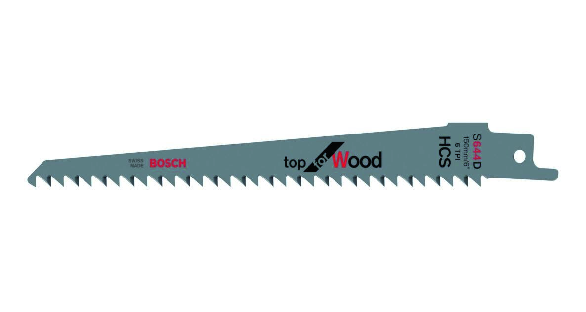 Bosch Professional Akcesoria 2608650673 S644D Brzeszczot do piły szablastej  Top do drewna 150 mm 5 szt.
