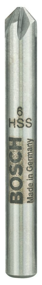 Bosch Professional Akcesoria 2608597500 Pogłębiacz HSS 6,0 mm Chwyt cylindryczny