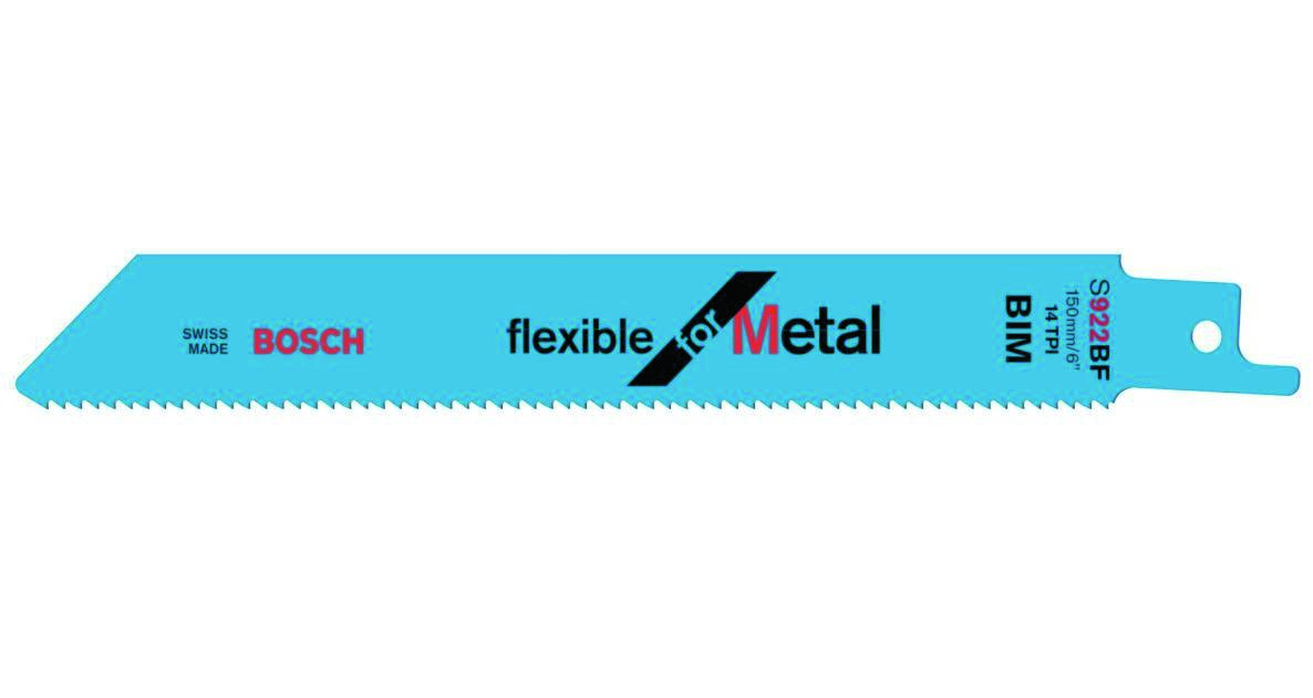 Bosch Professional Akcesoria 2608656027 S922BF Brzeszczot do szabli  Elastyczny do metalu 150 mm 100 szt.