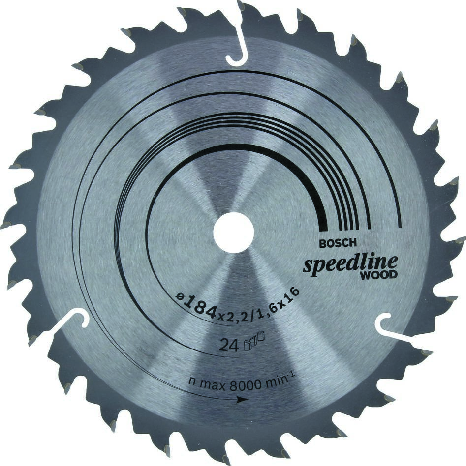 Bosch Professional Akcesoria 2608640795 Piła tarczowa 184 x 16 x 24T Speedline Wood