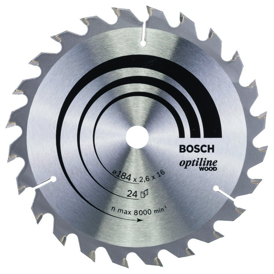 Bosch Professional Akcesoria 2608640817 Tarcza 184 x 16 x 24T Optiline Wood