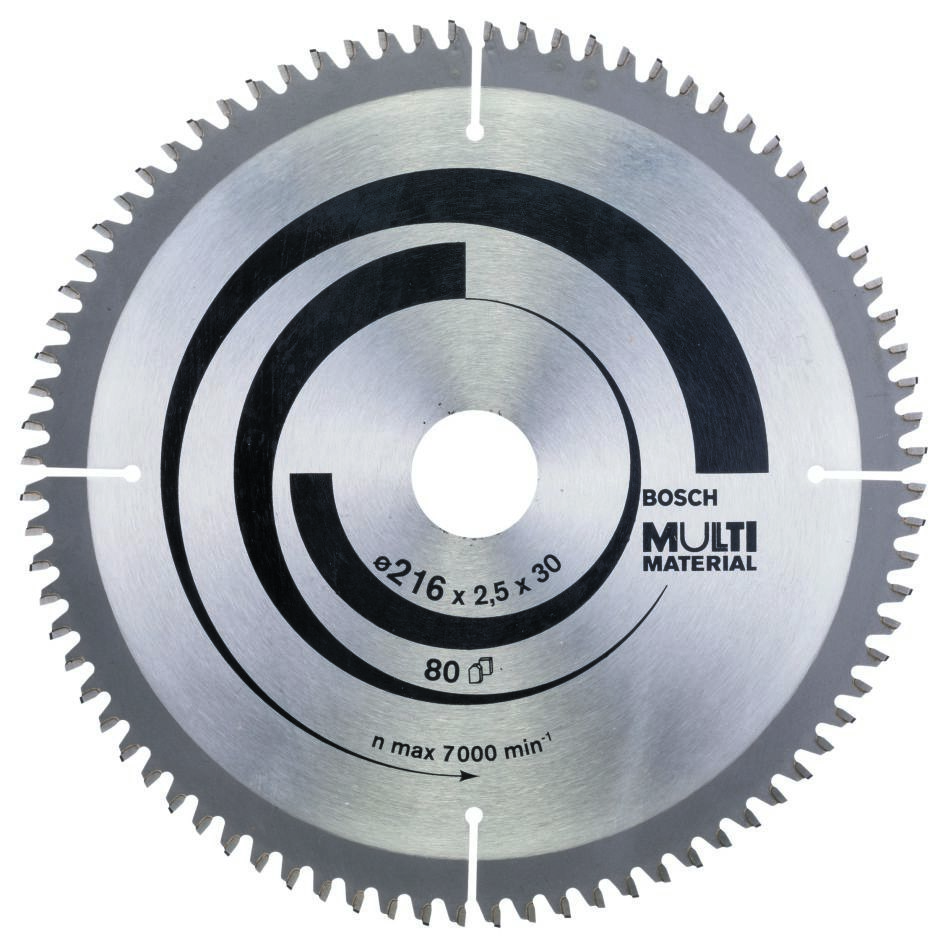 Bosch Professional Akcesoria 2608640447 Tarcza pilarska Multi Material 216x30mm Z80