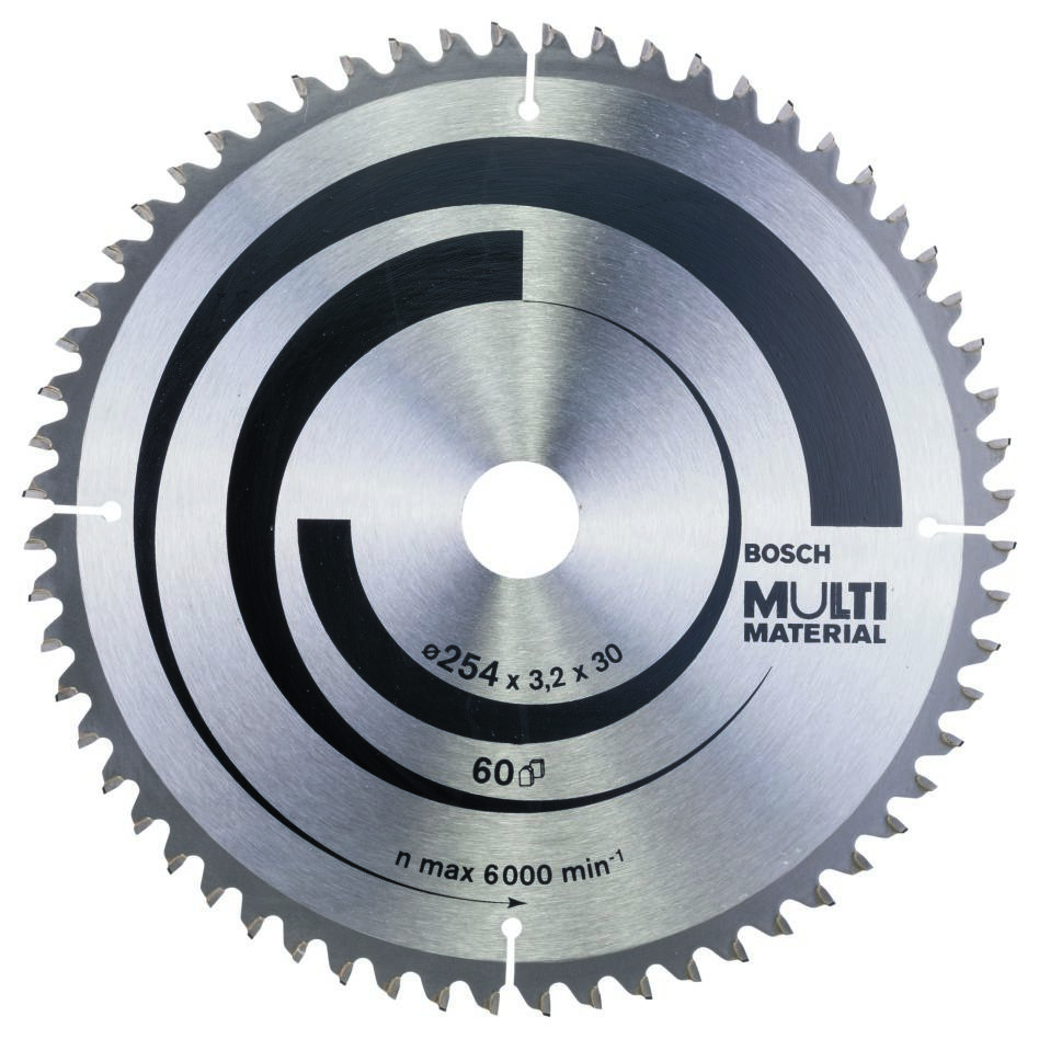 Bosch Professional Akcesoria 2608640449 Tarcza pilarska Multi Material 254x30mm Z60